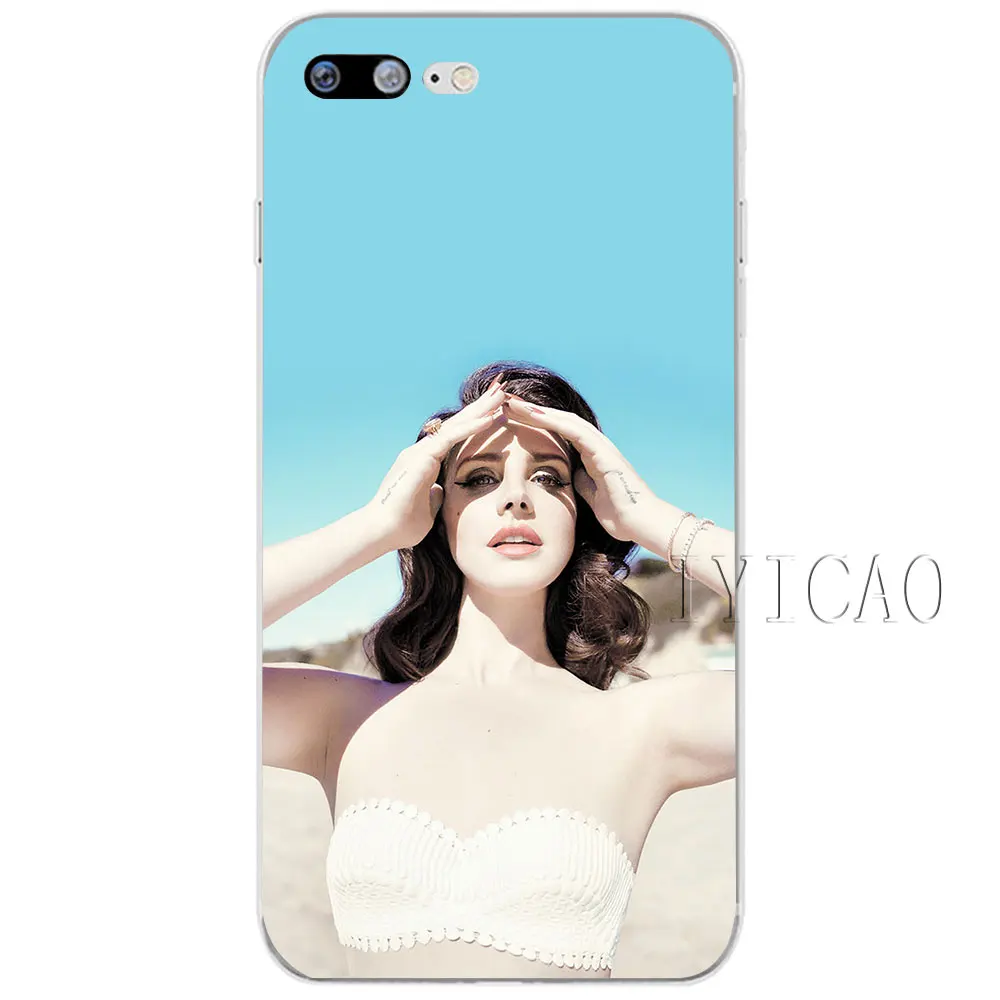 IYICAO Лана Дель Рей жесткий прозрачный чехол для iPhone XR X XS Max 8 7 6 S плюс 5 5S 5C 4 4S