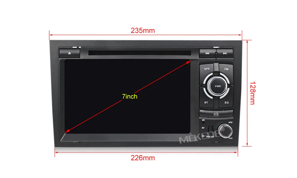 MEKEDE 2DIN Android 9,1 4 ядерный Автомобильный gps для Audi A4 B6 B7 S4 B7 B6 RS4 B7 SEAT Exeo dvd плеер Радио экран wifi BT CARPLAY PC