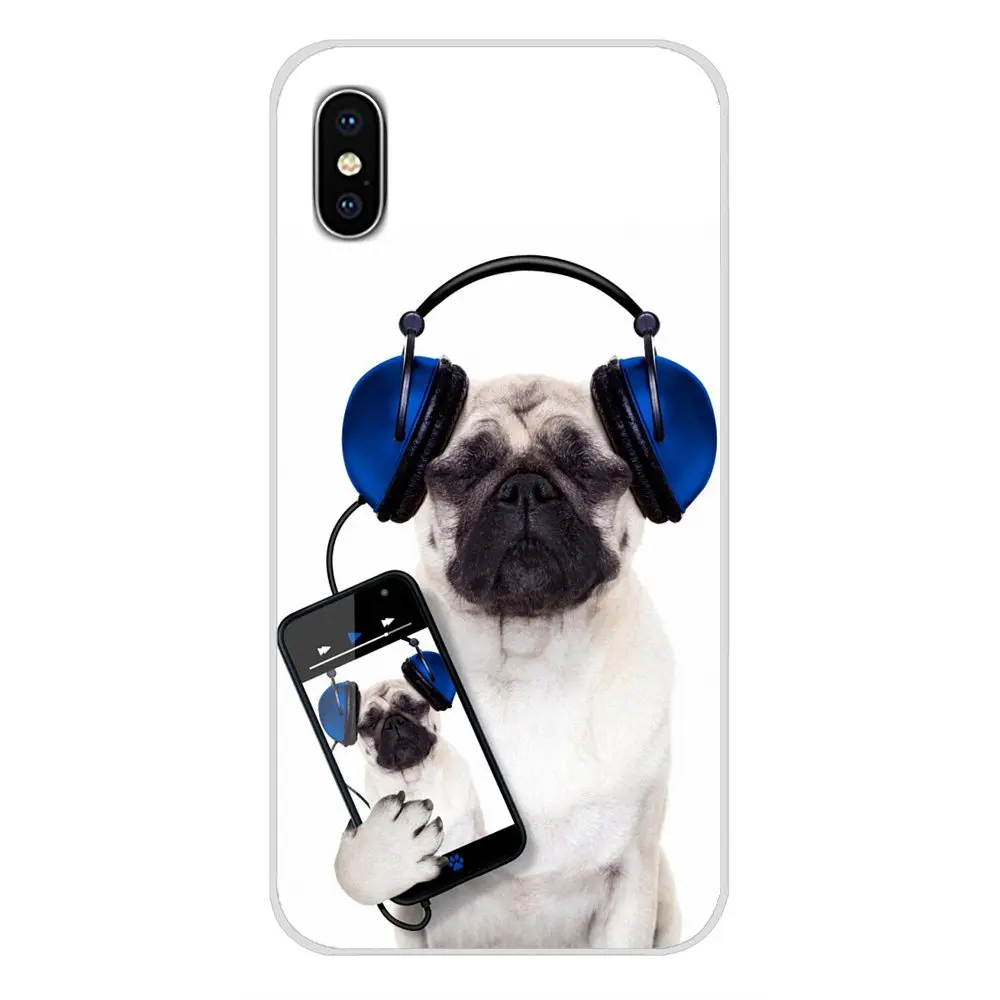 Милая музыкальная кошка Пудель собака для Huawei G7 G8 P7 P8 P9 P10 P20 P30 Lite Mini Pro P Smart Plus 2017 2018