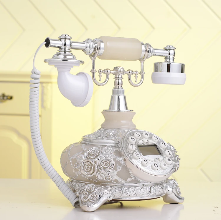 Нефритовый античный стационарный домашний телефон в стиле ретро украшение для