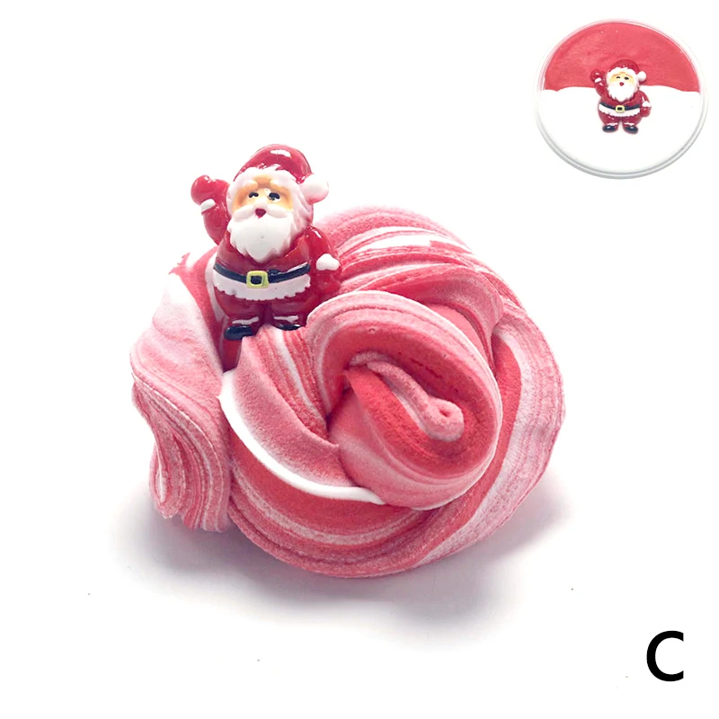 Christmas Fluffy Floam Slime Stress Relief No Borax Kids Toys DIY Sludge | Дом и сад