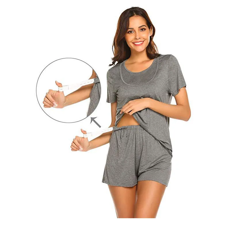 Летняя Пижама для грудного вскармливания одежда сна беременных Одежда кормления