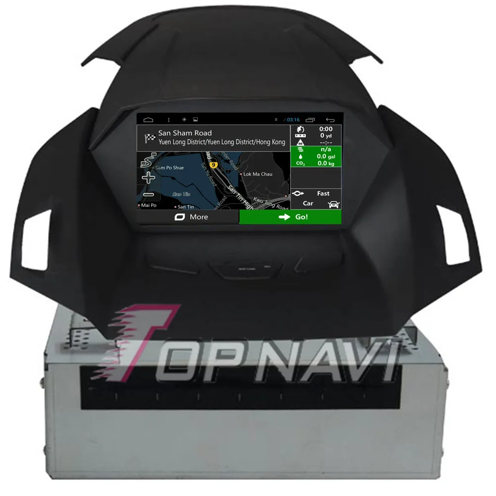 Topnavi 8 &quotчетырехъядерный Android 6 0 Автомобильный GPS-навигатор для Ford Kuga Авторадио