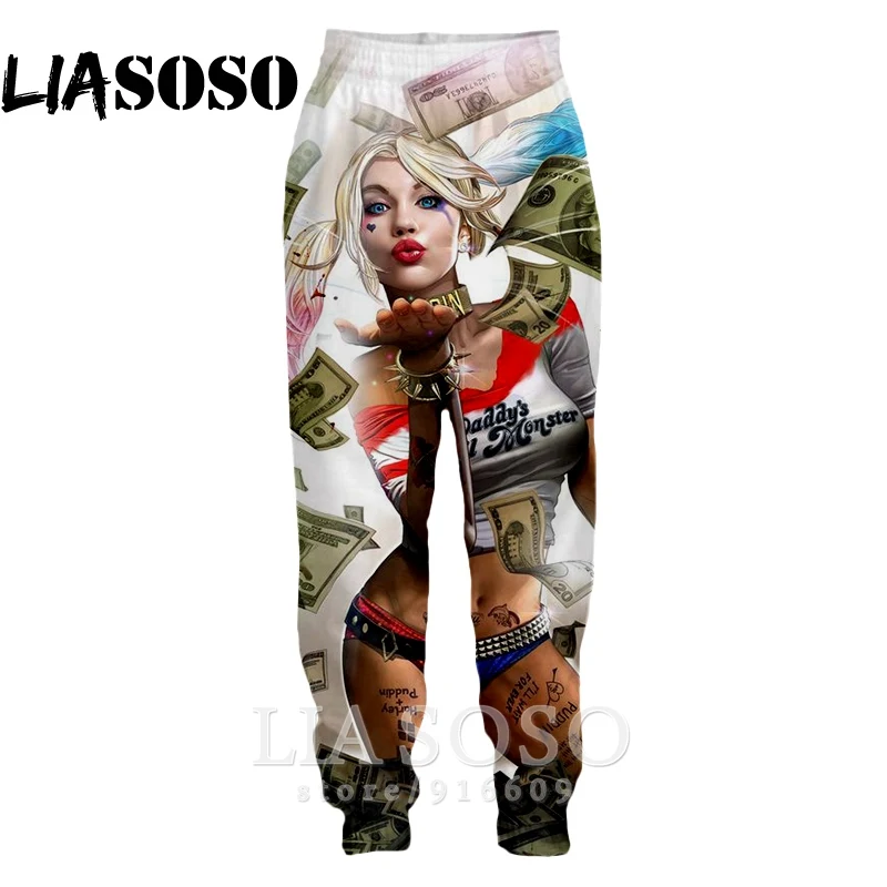 9 3d принт для мужчин и женщин Полная длина jogger детская игрушечная фигурка Harley Quinn Deadpool Топ Джокер спортивные штаны Зимние штаны Аниме спортивные брюки E987 - Цвет: 9