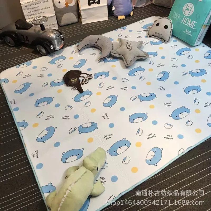 60*120 см Детский ковер новый хлопковый трикотажный 3D коврик из сетчатой ткани и