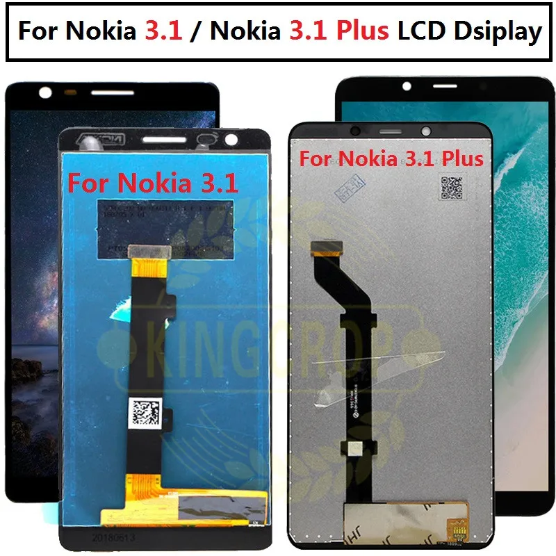 Для Nokia 3 1 LCD plus ЖК дисплей сенсорный экран дигитайзер в сборе Замена для Plus