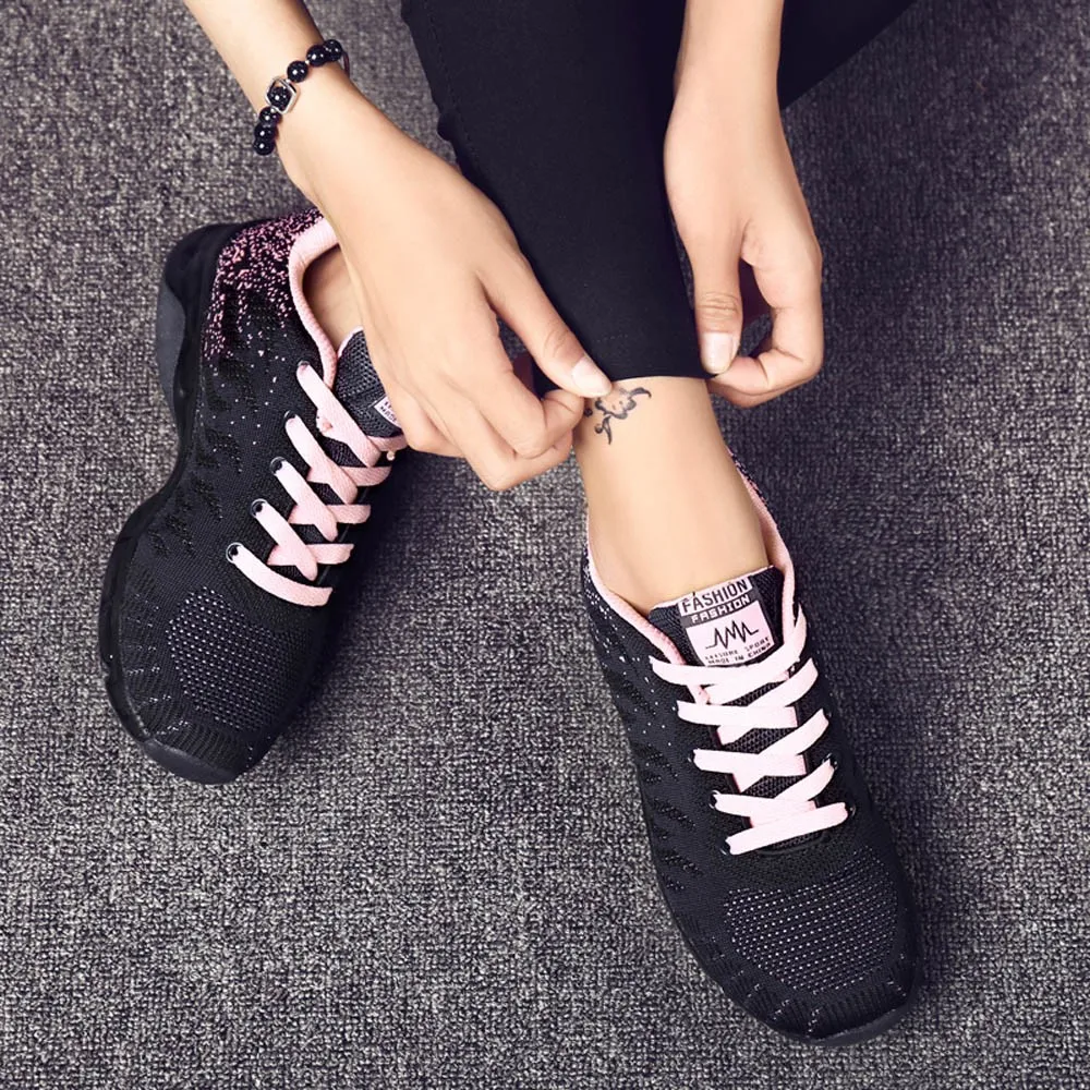 40 ^ женская обувь Zapatos De Mujer летящая тканая кроссовки с воздушной подушкой