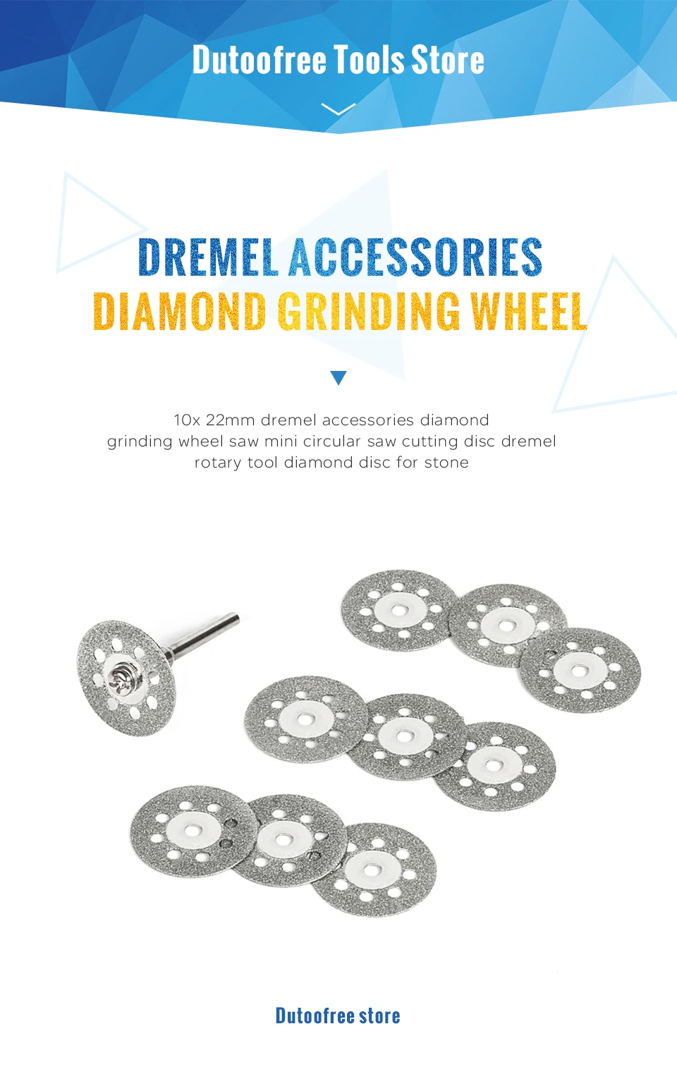 Tungfull Dremel инструменты аксессуары Алмазный шлифовальный круг циркулярная пила режущий диск Dremel Аксессуары для вращающихся инструментов