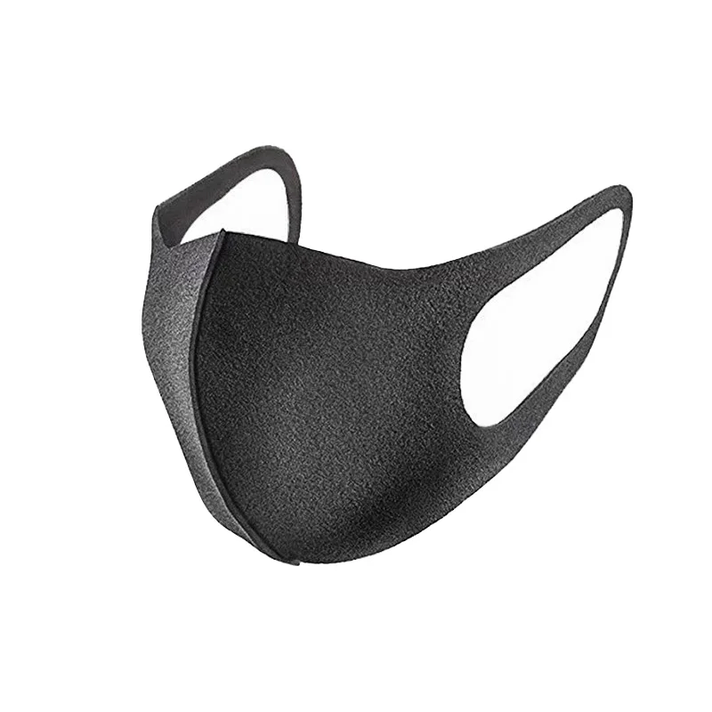 adult black mask Пылезащитная маска, противотуманная дымка, PM2.5, мягкая маска из губки, предотвращающая пыльцу, для взрослых и детей, многоразовая, на заказ, фабричное направление - Цвет: adult black mask