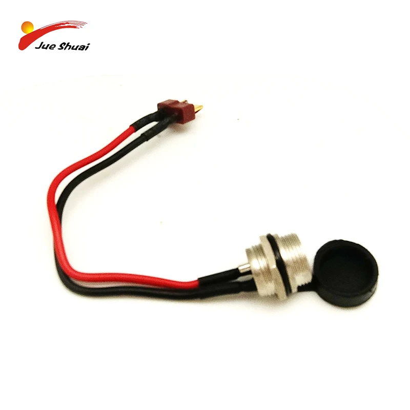

Charging Socket X48 Electric Scooter Parts Line Length 120MM Durable Not Easily Damaged Charging Socket for 10-Inch E-Scooter