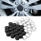 Набор из 20 шт. универсальных 17 мм хромированных пластиковых колпачков для колесных гаек автомобиля, колпачки для болтов для Volkswagen Golf MK4 Bora Passat Polo Audi Skoda