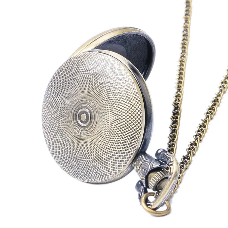 

YISUYA Fashion Blue POLICE BOX Bronze Steampunk TARDIS Necklace Chian Quartz Pocket Watch Retro Gift