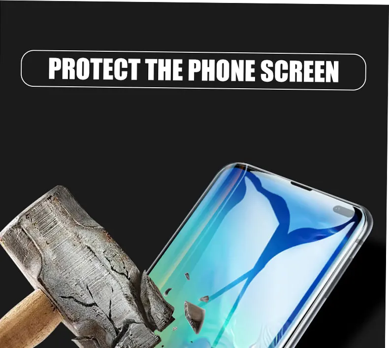40D полностью изогнутое закаленное стекло для samsung Galaxy S9 S8 S10 Plus Note 9 8 S7 Edge S10E Защитная пленка для экрана
