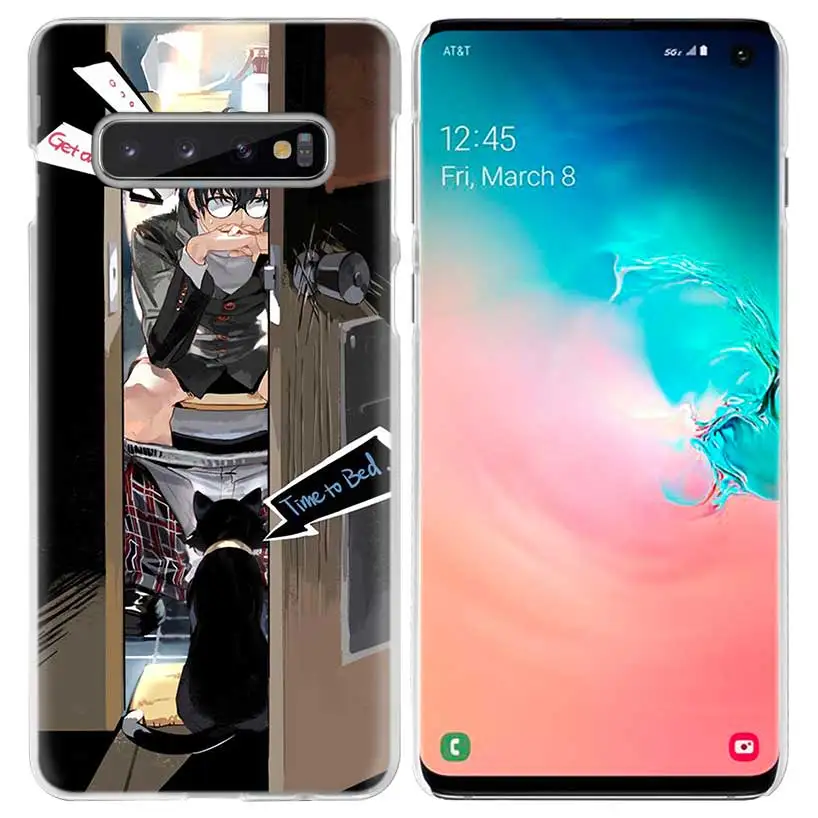 05 P5 Persona 5 чехол для samsung Galaxy S10 5G S10e S9 S8 M30 M20 M10 J4 J6 плюс J8 Note 8 9 чистой твёрдой ПВХ аниме чехол для телефона - Цвет: 05