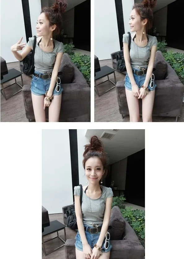 Free Shipping 2013 summer clothing new special fashion back perspective the lace then fight Slim thin T shirt|t-shirt screen printing