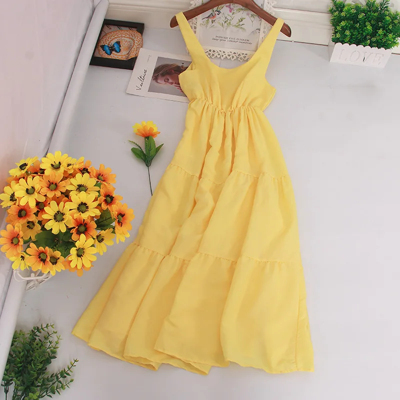 Платье ftaylor женское винтажное с высокой талией из шифона средней длины открытой