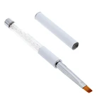 Модная акриловая кисть Стразы для ногтей рандомная ручка для рисования ногтей инструмент для создания узора для ногтей плоская кисть для маникюра