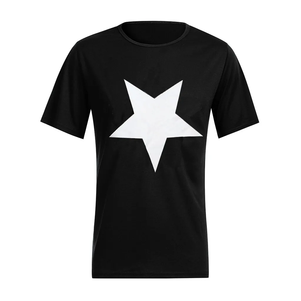 Мужская летняя футболка с принтом пентаграммы простые мужские топы коротким