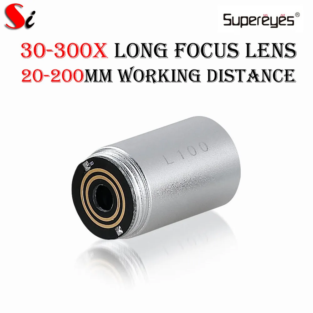 Supereyes L100 20 см сменный длинный фокусный объектив для цифрового микроскопа B011|lens for