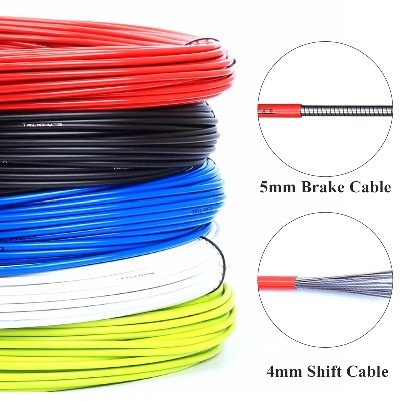 3 M freno cables cable de cambio 4mm/5mm mtb mountain Road bicicleta Cable de cambio de línea línea de alambre set Kit