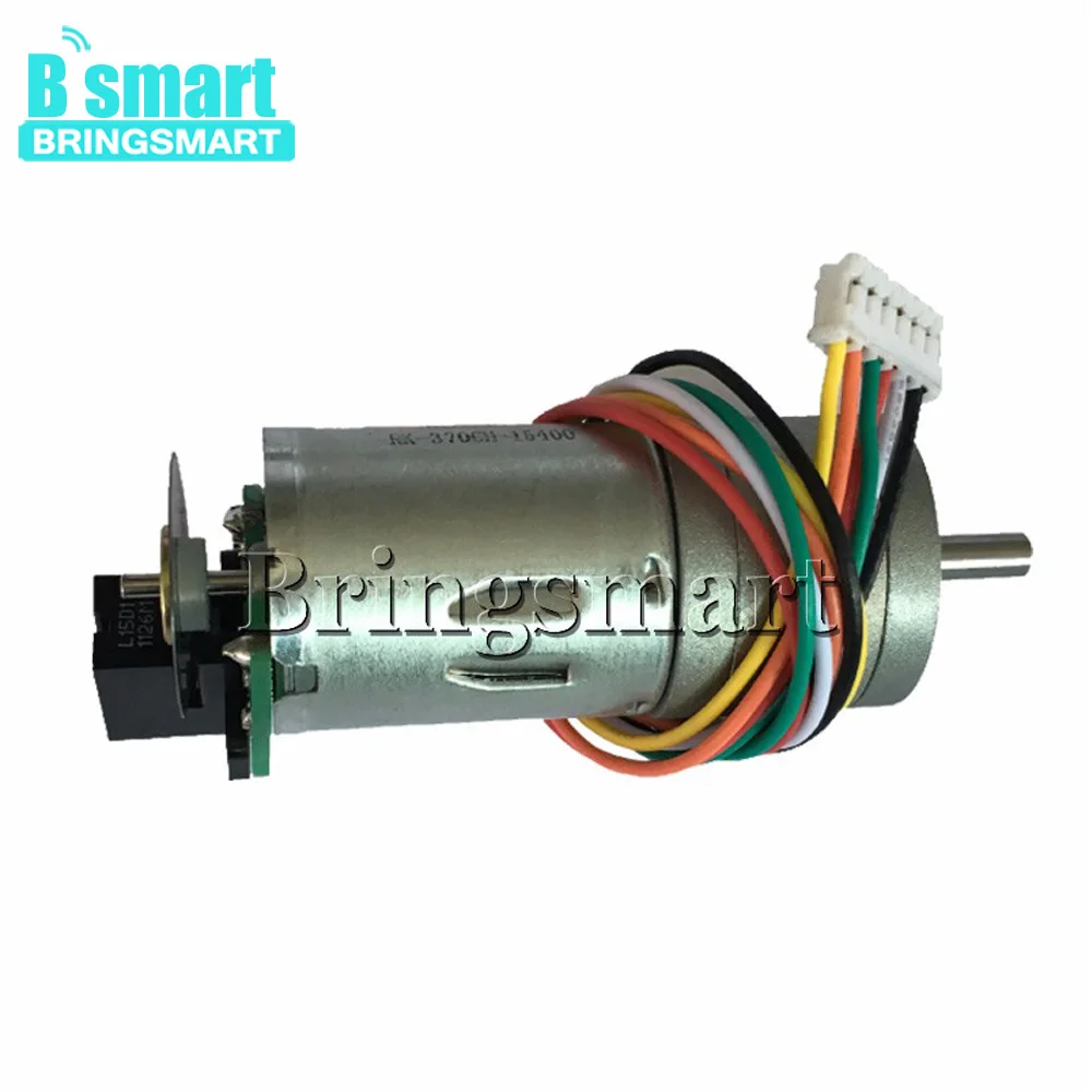 Фото Bringsmart GA25-371G 12В DC мотор-редуктор оптический кодер 6-24 В 8 6-977 об/мин мотор с кодером Bringsmart GA25-371G 12В DC мотор-редуктор оптический кодер 6-24 В 8 6-977 об/мин мотор с кодером