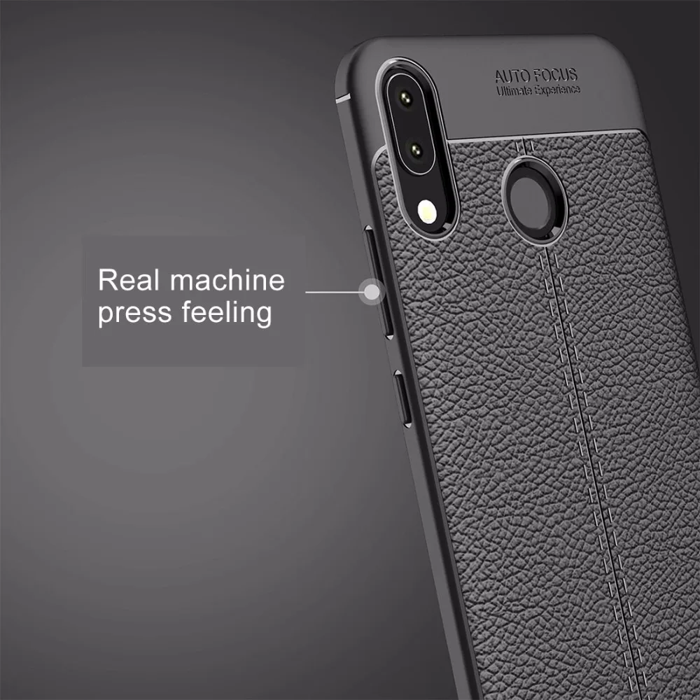 Для Asus Zenfone 5z ZS620KL Личи Текстура Мягкий ТПУ защитный чехол на заднюю панель |