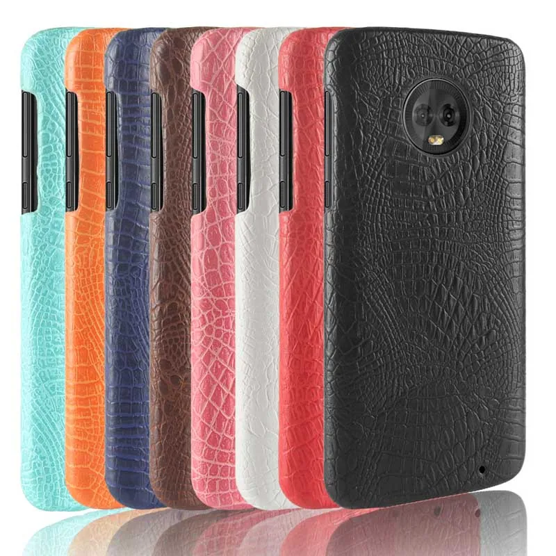 Чехол для Motorola X4 C G4 G5 G6 G5S Plus чехол MOTO E5 Z M пластиковый из крокодиловой кожи Moto 2 Z2 Play