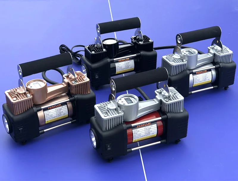 12V 150PSI Портативный Heavy Duty двойной цилиндр автомобильный компрессор шин насоса универсальный для автомобилей грузовых велосипедов с светильник
