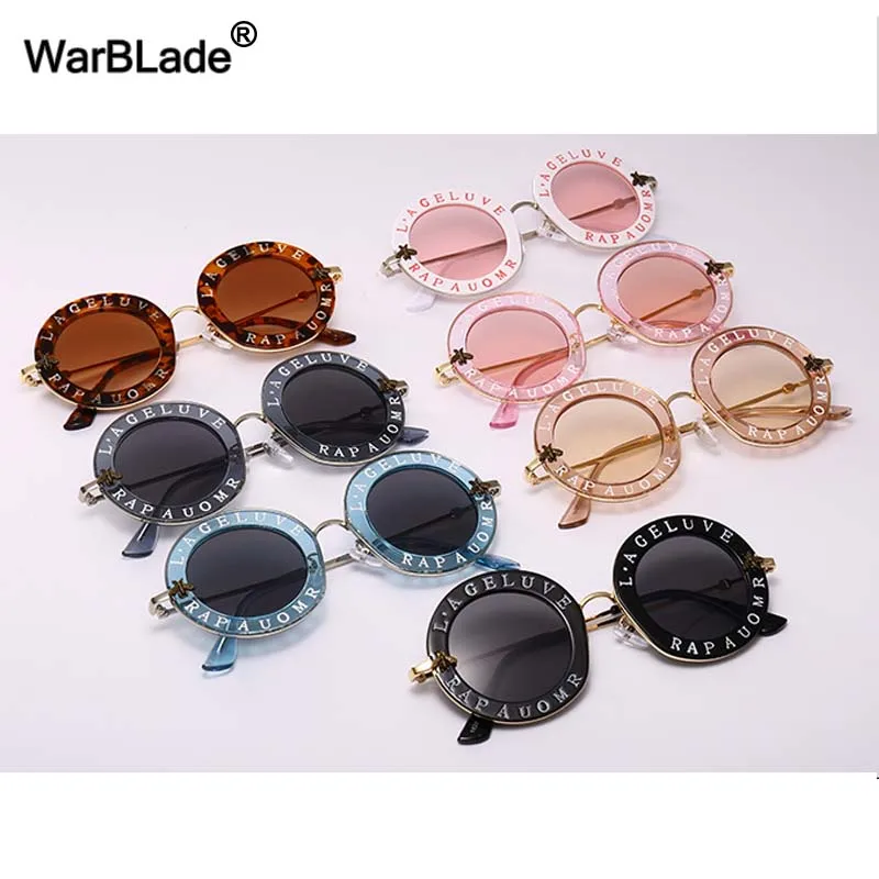 Женские круглые солнцезащитные очки в стиле ретро WarBLade брендовые дизайнерские с