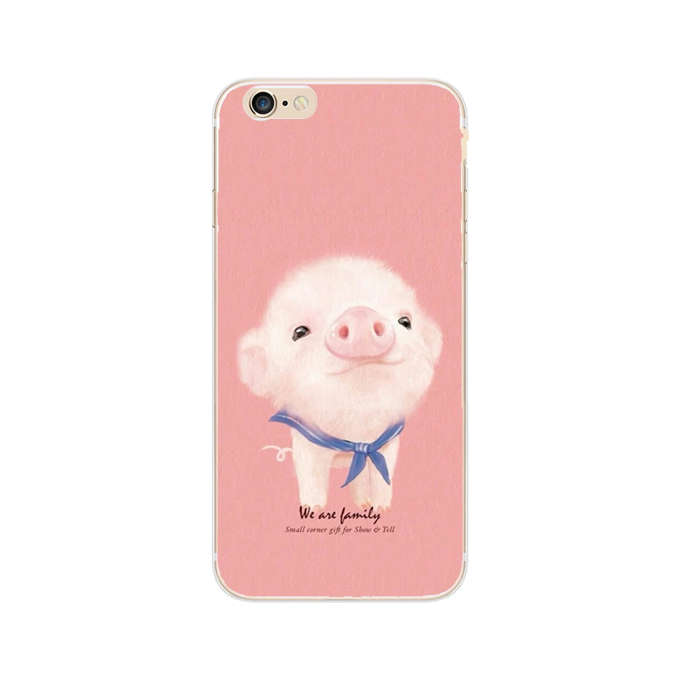 RUICCASE Милые чехлы с картинками животных собаки, свинки и кролика для Apple iPhone 8 X 7 6 6S Plus 5 5S SE, модные чехлы из жесткого поликарбоната.
