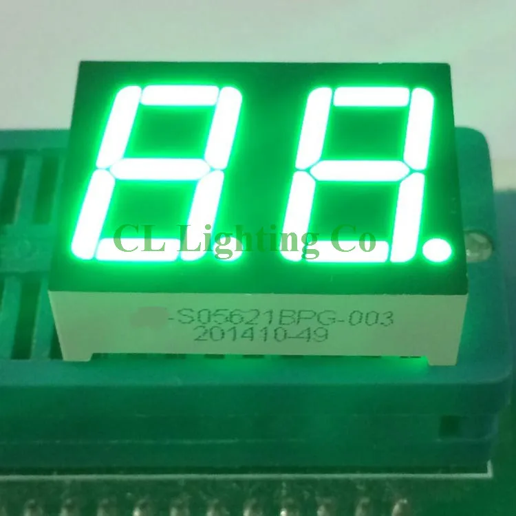 Новый 7 сегментный светодиодный дисплей 0 56 дюйма 1 бит чистый зеленый цвет