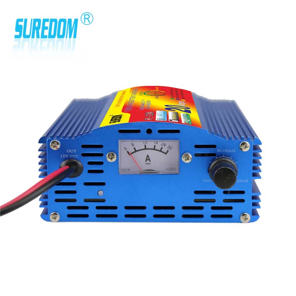 SUREDOM 20A 12v полностью автоматическое зарядное устройство для электрического