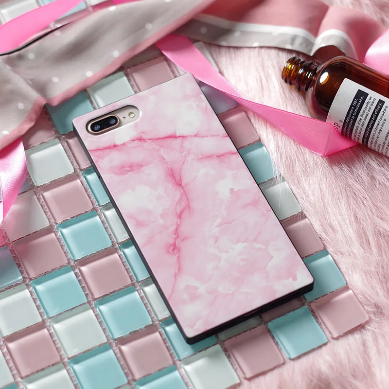 AKI Marble Phone Case for Cover iPhone 7 Luxury Granite Stone Pattern Soft Cilicone Conque 8 6 6s Plus X |