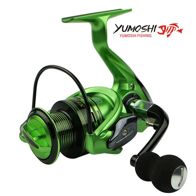 

Yumoshi Новая Металлическая Рыболовная катушка с проволочной чашкой 1000-7000 Серия 13 + 1BB катушка для спиннинга без зачистки Рыболовная катушка