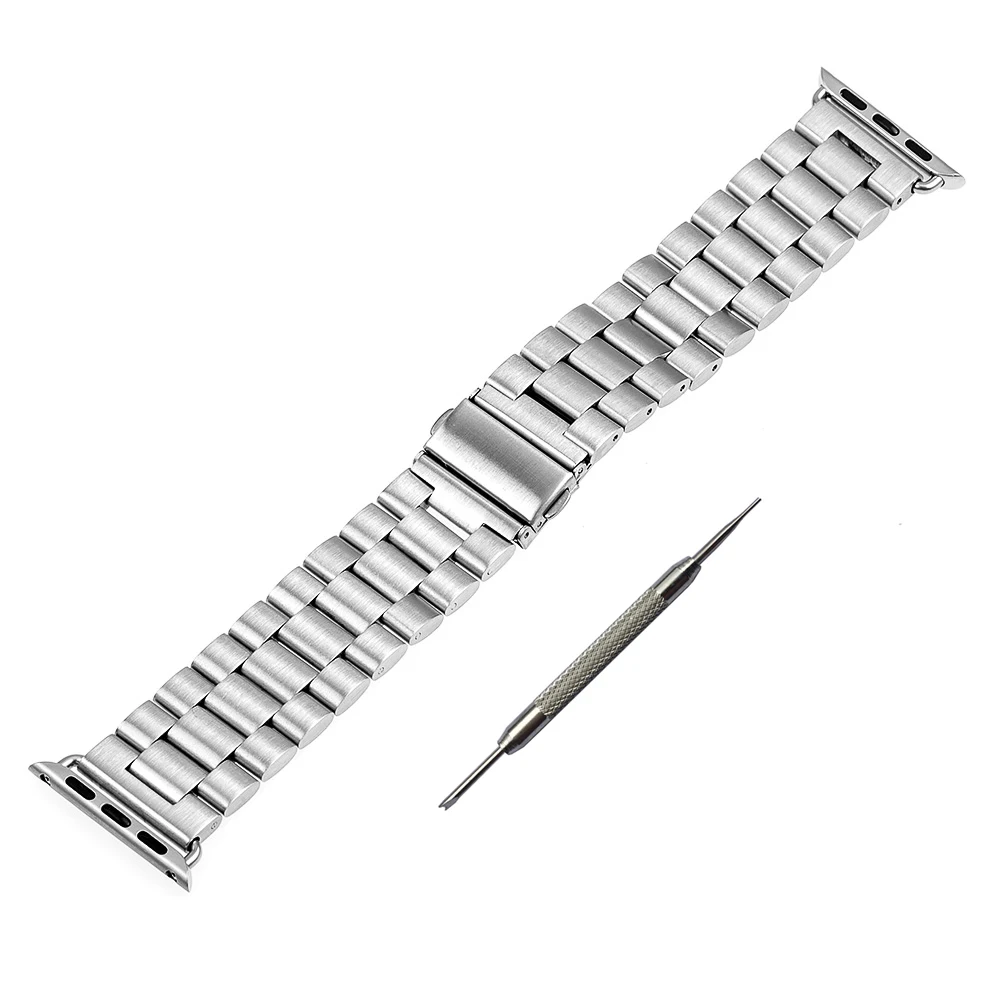 Ремешок сменный из нержавеющей стали для iWatch Apple Watch SE 38 мм 40 42 44 Series 1 2 3 4 5 6|steel