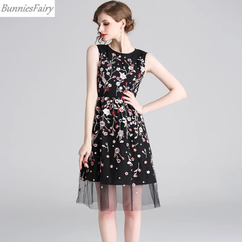BunniesFairy 2019 лето женские богемные Бохо Ретро цветок с цветочной вышивкой пэчворк А