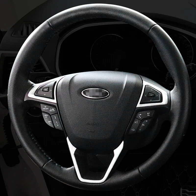 Матовый корпус автомобиля для Ford EDGE 2015 2016 2017 ABS интерьерный комплект рулевого