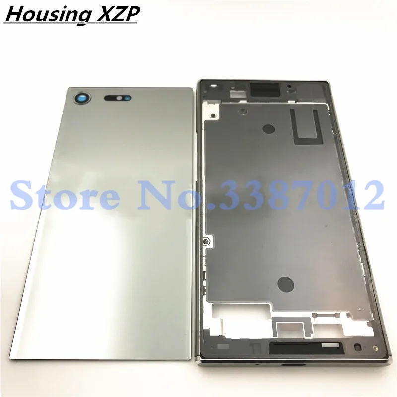 Original Middle Front Frame Bezel Housing LCD Screen Holder Frame For Sony Xperia XZ Premium XZP Battery Cover With Logo