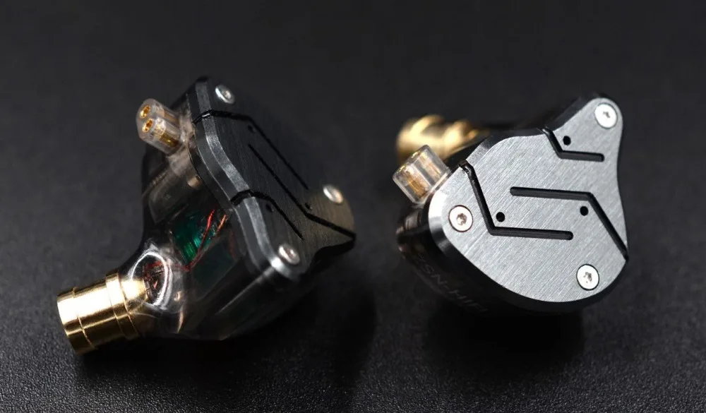 KZ ZSN 1DD+ 1BA Арматура двойной драйвер наушники съемный В Ухо Аудио мониторы шумоизоляция HiFi музыка спортивные наушники