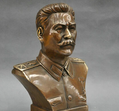 WBY 6 ''российский лидер Иосиф Сталин Бюст Бронзовая статуя R0712 | Дом и сад