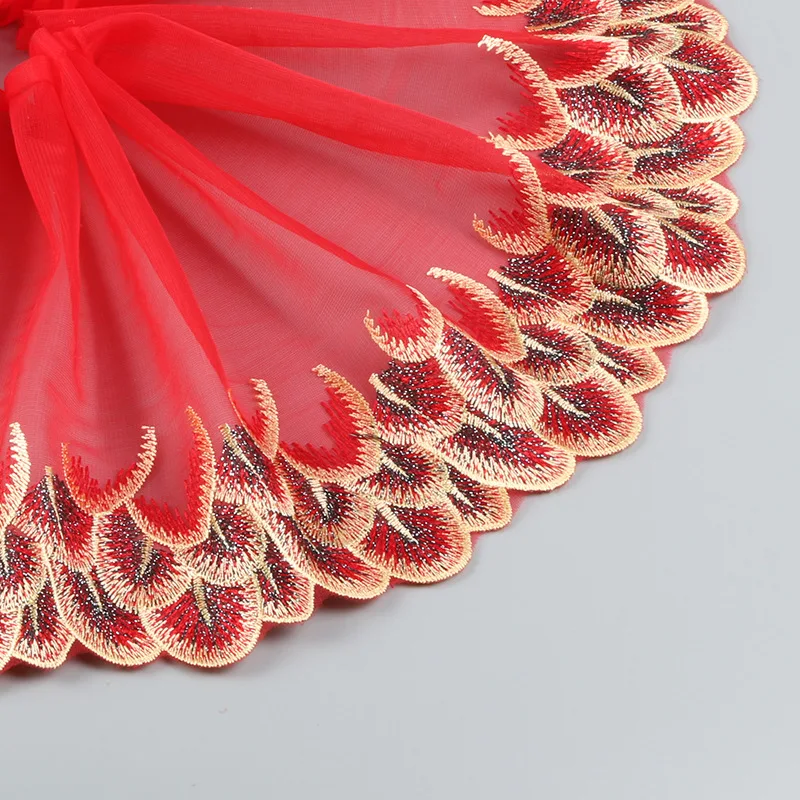 Explosive embroidery lace gold peacock feather tiara accessories car Barbie skirt 21CM DIY Clothes Accessories L214 | Дом и сад