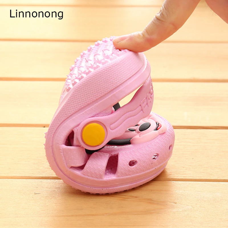Linnonong/2019 г. детские тапочки милые для мальчиков и девочек с героями мультфильмов