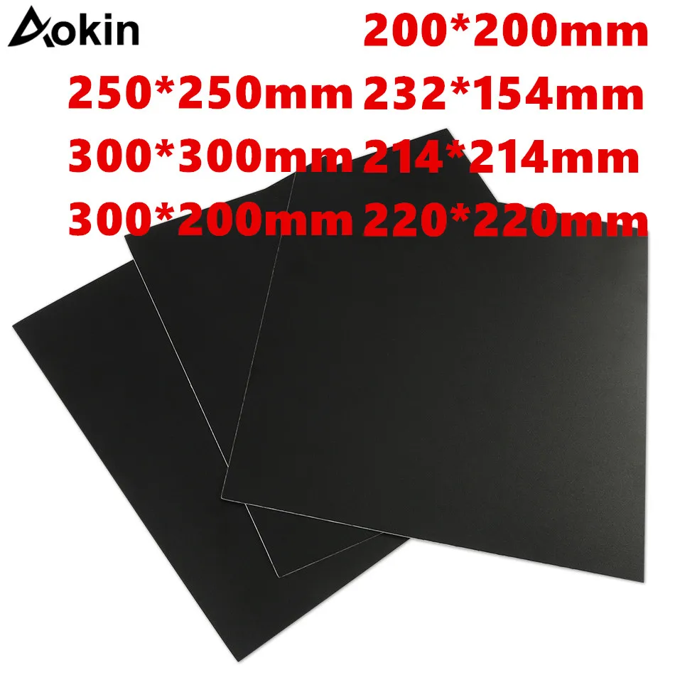 

Aokin 3D Printer Parts 200/214/220/280/300mm Frosted Heated Bed Sticker Printing Build Sheets Build Plate Tape Platform Sticker