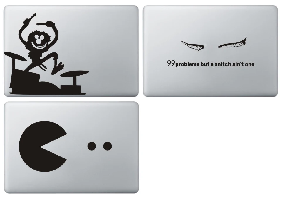 Частичные наклейки для ноутбука Apple Macbook Air Pro retina мультяшный ПК Ноутбук кожа для hp/Asus/Dell наклейка на компьютер наклейки