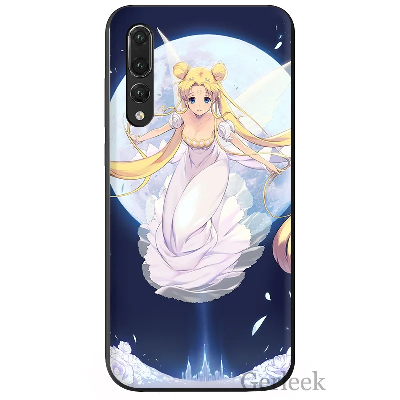 Мобильный телефон чехол красивый Сейлор Мун Забавный для Huawei P Smart P30 P8 P9 P10 P20 Lite