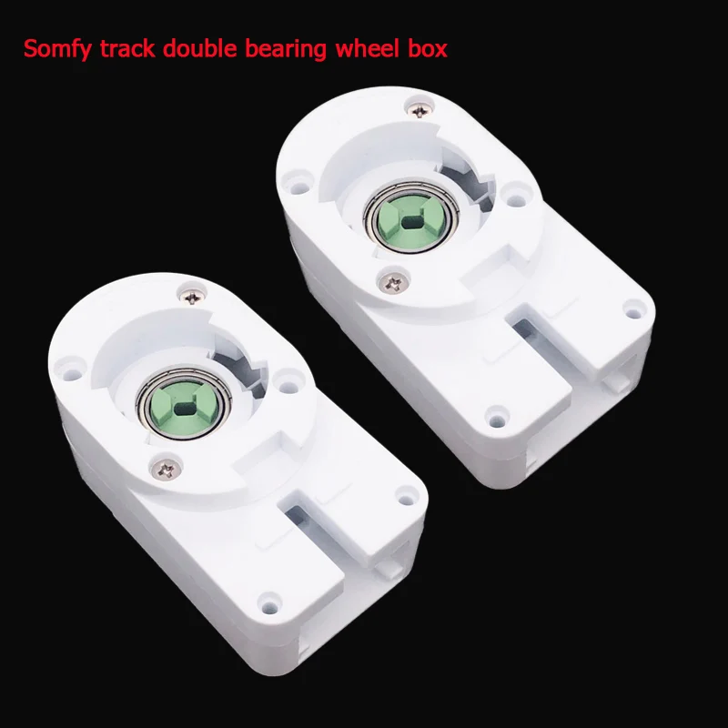 2 шт. Somfy трек двойной подшипник колесная коробка для Dooya Sunflower KT52 DT52 DT360 KT320 занавес