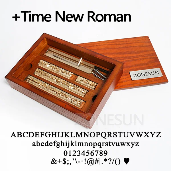 TNR with wood box ZONESUN 6 мм т слот 10 см приспособление+ 52 буквы алфавита+ 10 цифр+ 20 символ на заказ кожа штамп тяга инструмент брендинг Железный станок - Цвет: TNR with wood box