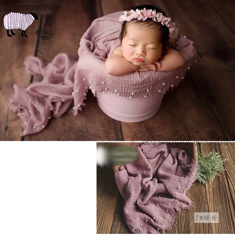 14 цветов одеяло для фотосъемки новорожденных реквизит жемчужные обертывания