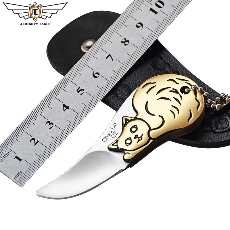 Мини-нож ALMIGHTY EAGLE EDC инструмент D2 стальной нож для самозащиты снаряжение кемпинга