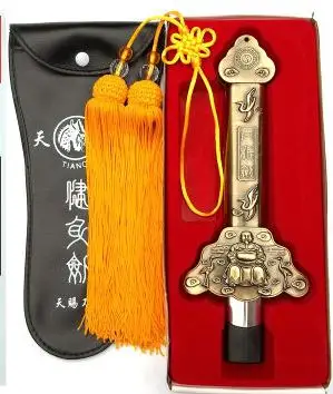 color2 yellow tassel Полностью металлический меч Тай-Чи из нержавеющей стали для упражнений фитнес складной реквизит для выступлений taiji боевое искусство кунг-фу мечи ушу 94 см - Цвет: color2 yellow tassel